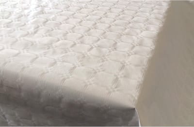 Tafellaken/tafelkleed rol papier - 3x - 800 x 120 cm - roomwit - Tafel decoratie - Lange tafels - Damast papier