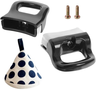 Allecto - Handgreepset - Korte pan - Ergonomisch ontwerp - Universeel - Reserveonderdeel - Ideaal voor snelkookpannen - 2 stuks