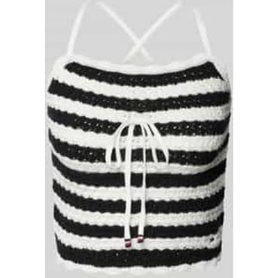 Gebreide top met streepmotief