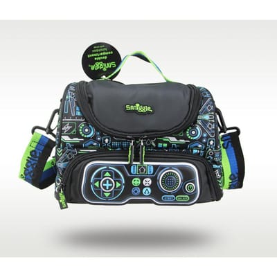originele kinderlunchtas jongenshandtas cool zwart spelmachine handtas fruit lunchbox tas 9 inch black