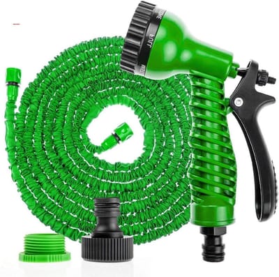 Tuingereedschap Tuinslang - Flexibele Slang - Tuin Besproeien - Automatisch Uitzettend - 23 Meter - Groen