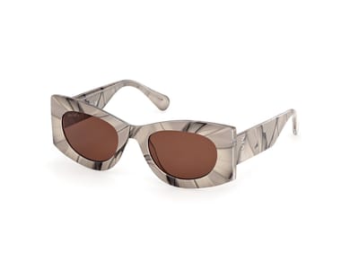 Max &co MO0131 Beige brown/texture 52/22/140 WOMAN Zonnebrillen