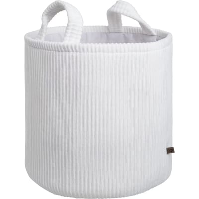 Baby's Only Opbergmand kinderkamer & babykamer - Speelgoedmand - Wasmand Sense - Wit - Ø38 cm