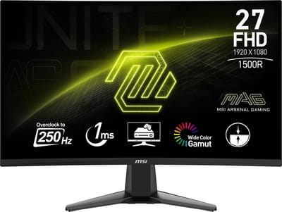 MSI MAG 27C6X - FHD Curved Gaming Monitor - 250Hz - 27 Inch