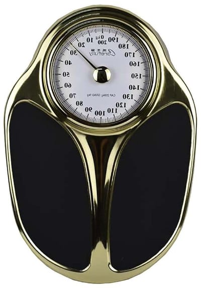 Analoge Personenweegschaal - Mechanische weegschaal - Gezondheid bijhouden - Niet-afhankelijke weegschaal - 160 kg - Wit