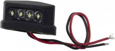 Plaatverlichting 4 led 12v rms goedgekeurd voor motor scooter 50 tot doos nieuw