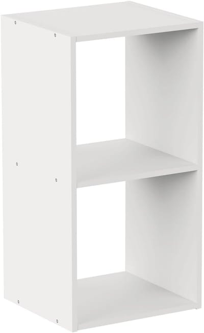 Moderne rek met 2 kubussen - 34,5 x 32 x 67,5 cm, veelzijdig opbergrek voor elke ruimte