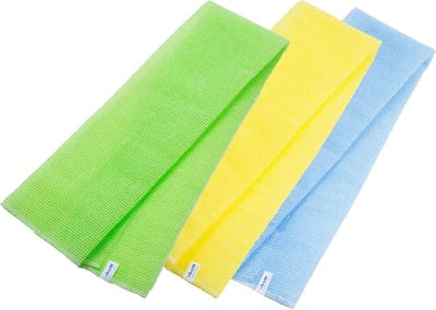Exfoliërend Washandje - Koreaanse Doek Loofah - Huid Reinigen - Lang Ontwerp - 3 Stuks - Grijs