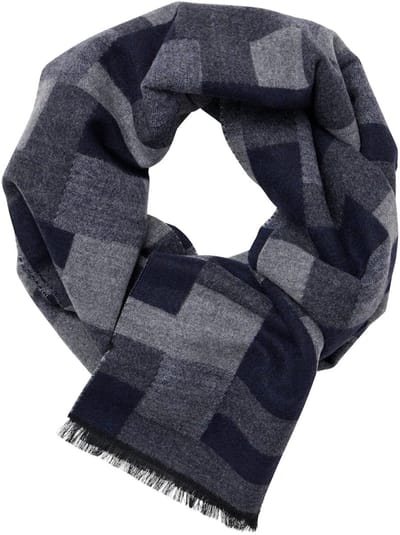 Casa Moda Heren Sjaal 454482000-105 Blauw - ONE SIZE