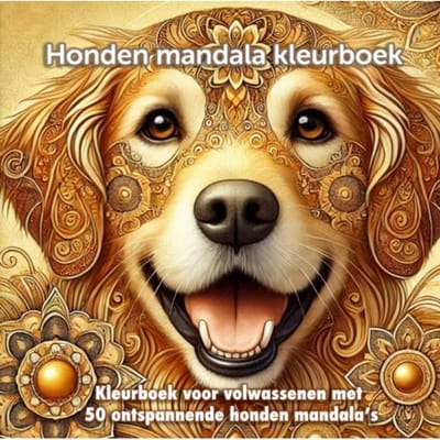 Honden Mandala Kleurboek Voor Volwassenen - Koekoek Kinderboek