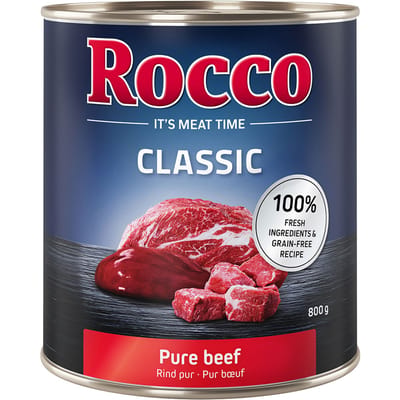 24x800g Rund Puur Rocco Hondenvoer