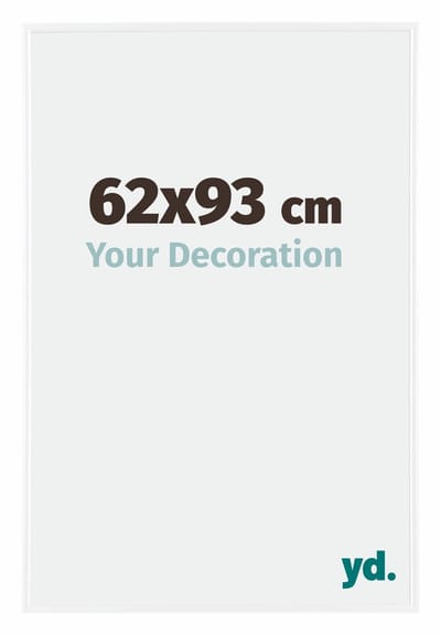 Your Decoration - Fotolijst 62x93 cm - Kunststof - Wit Hoogglans - Evry