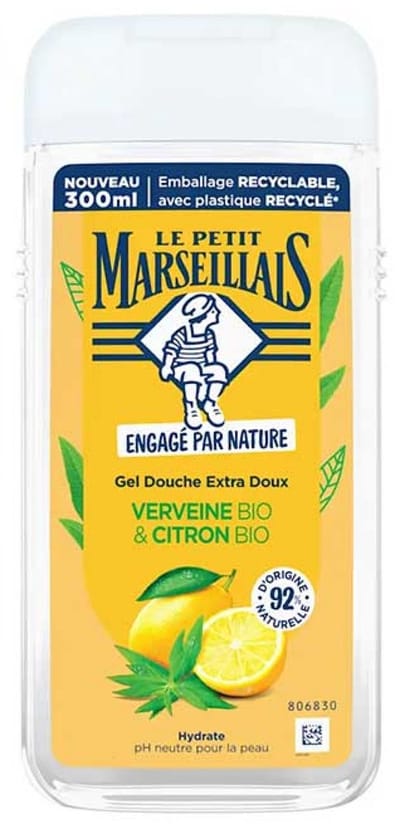 Le Petit Marseillais Extra Milde Douchegel Biologische Verbena en Citroen 250 ml