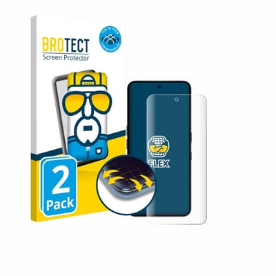 BROTECT - Screenprotector voor Nothing Phone (3) - Folie Beschermfolie transparant volledig dekking - 2 Stuks
