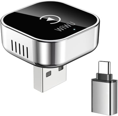 WiWU Wireless CarPlay Adapter - Maak van Bedrade CarPlay Draadloos - Geschikt voor iPhone - Zilver