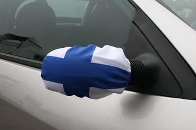 Out of The Blue Autospiegel Hoes Met Zwitserse Flag Motief 1 paar bevat 2 stuks