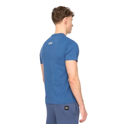 Duck and Cover Mannen Rayland Katoenen T-Shirt (Blauw)