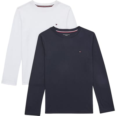 Tommy Hilfiger Crew Neck Longsleeve Shirt Junior (2-pack)