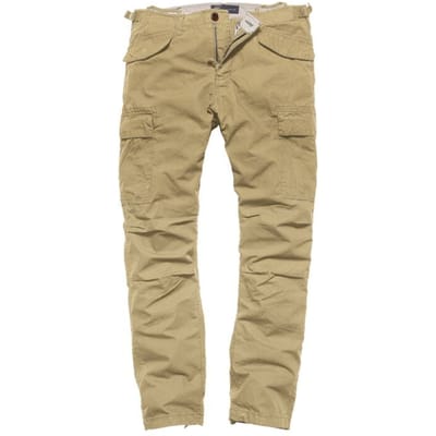 Vintage Industries Stoffen broek - MILLER M65 PANTS - 32 tot 34 - voor Mannen - kaki