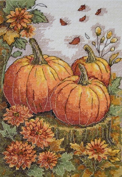 Borduurpakket ABRIS ART - Autumn Garden Palette - Herfsttuin Palet