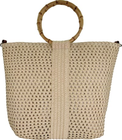 Raffia handtas Qischa® beige