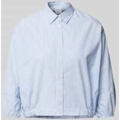 Regular fit overhemdblouse met 3/4-mouwen