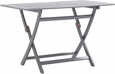Inklapbare tuintafel - Buitentafel terras - Buiten dineren - Massief acaciahout weerbestendig - 120 x 70 cm - Natuurlijk hout