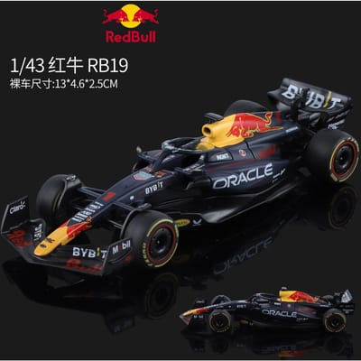 1:43 Oracle Red Bull Racing Rb19 Formule 1 Raceauto Max Verstappen 1# Legering Metaal Diecast Modelauto Huisdecoratie & Speelgoed black
