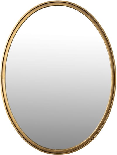 Housecraft Living Matz Spiegel/ Wandspiegel Ovaal 60x80 cm Metaal Goud