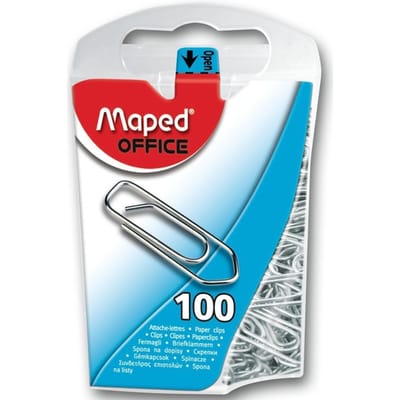 Paperclip Maped Office 25mm 100 stuks zilver