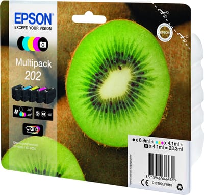Epson 202 Multipack - 5 pakker - sort gul Cyaan Magenta foto-sort - Original - blækpatron