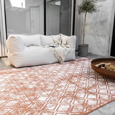 Buiten vloerkleed Frost - Roest/Wit - dubbelzijdig - EVA Interior - 240 x 340 cm - (XL)
