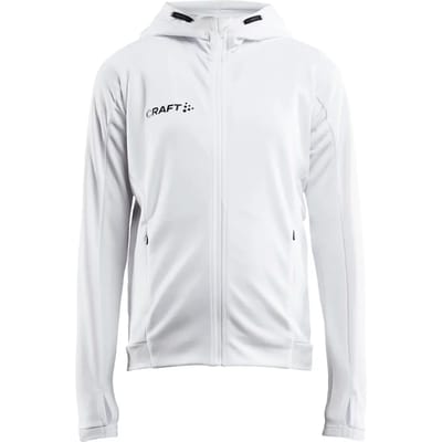 Craft Evolve Jas Met Kap Kinderen - Wit | Maat: 122/128