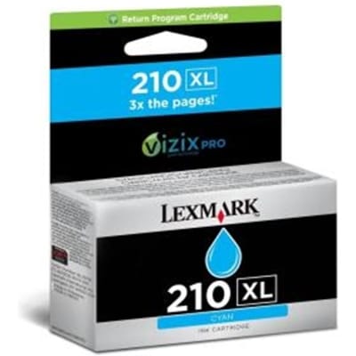 Lexmark 14L0175E nr. 210XL inktcartridge cyaan hoge capaciteit (origineel)