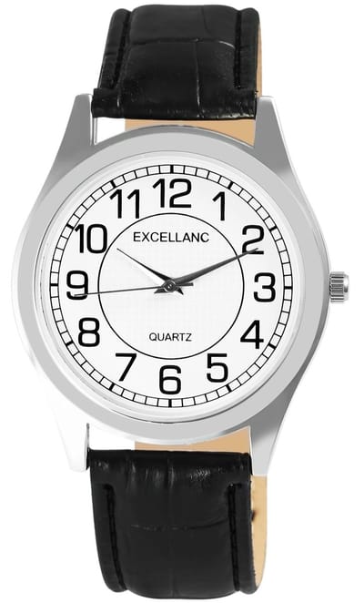 EXCELLANC Herenhorloge Imitatieleer Mineralglas