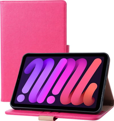 Hoesje geschikt voor iPad Mini 6e generatie 8.3 inch 2021 Hoes Luxe Smart Case Cover Pasjeshouder