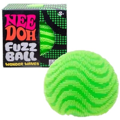 Nee Doh Fuzz Bal Stressverlichter Knijpspeeltje Zachte Textuur Sensorische Fidget Bal Voor Kinderen Volwassenen black