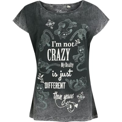 Alice in Wonderland - Disney T-shirt - S tot 4XL - voor Vrouwen - grijs
