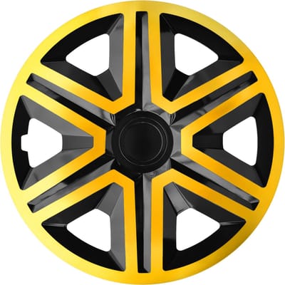 NRM Wieldoppen Action 15 inch - set van 4 stuks - goud/zwart