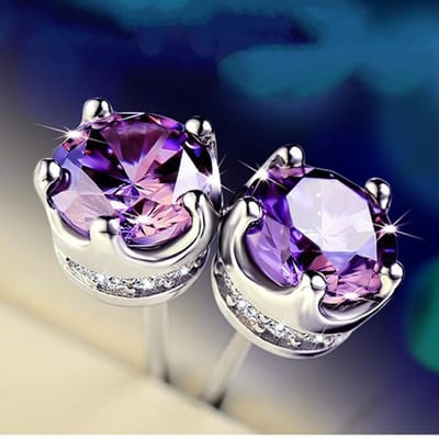 Zilveren 925 sieraden natuurlijke diamant oorbel vrouwen bruiloft edelsteen Bizuteria granaat echte 925 sterling zilveren oorsteker meisje