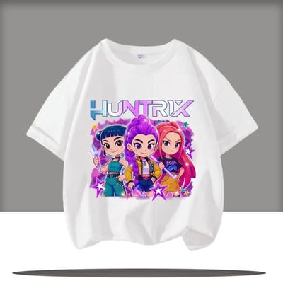 Leuke Cartoon Saja Jongens T-shirts Jongens Meisjes Korte Mouw T-shirt Tops Anime T-shirt Cadeaus Kinderkleding 150 yellow