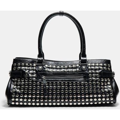 Stradivarius Schoudertas met studs  Zwart OS
