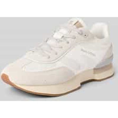 Low-top sneakers van echt rundleer