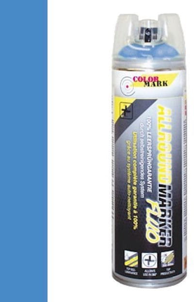COLORMARK Spotmarker Allround 360° - Fluo blauw - 500 ml - Afwerkingslaag