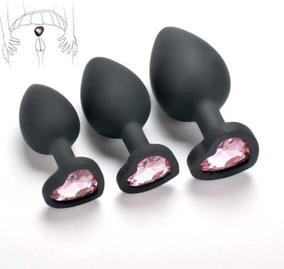 Heup Trainer Set - Fitness Accessoire - Yoga Training - Veilig Roestvrij Staal - 3 Stuks - Zwart Roze