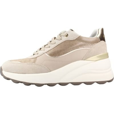 GEOX SPHERICA EC13 DAMES Sneakers - LICHT GOUD/LICHT BEIGE - Maat 37