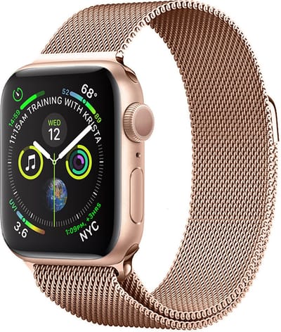 Milanese Horlogeband Geschikt voor Apple Watch SE 40 mm Bandje Milanees - Polsbandje Met Magneetsluiting Geschikt voor Apple Watch SE 40 mm Bandje Milanees - Rose Goud