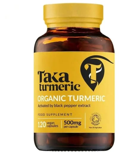 TAKA Turmeric / Kurkuma Turmeric & Zwarte Peper Extract Capsules Biologisch – 120 vcaps