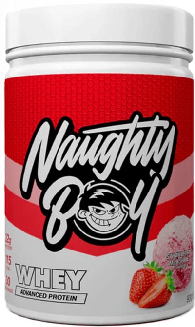 Naughty Boy Whey Advanced Protein (900g) Strawberry Milkshake - Eiwitten - Wei-eiwit Mix