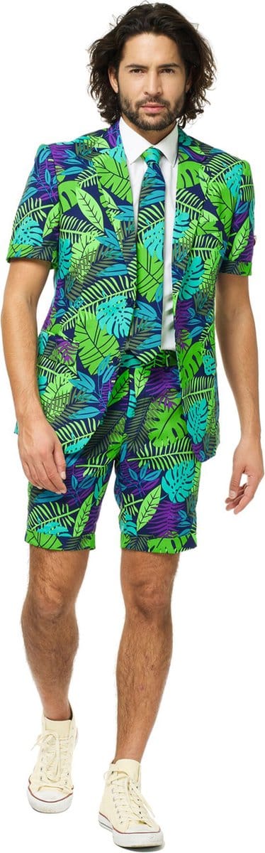 OppoSuits Juicy Jungle - Heren Zomer Pak - Carnavalskleding - Kostuum - Gekleurd - Feest - Maat 46